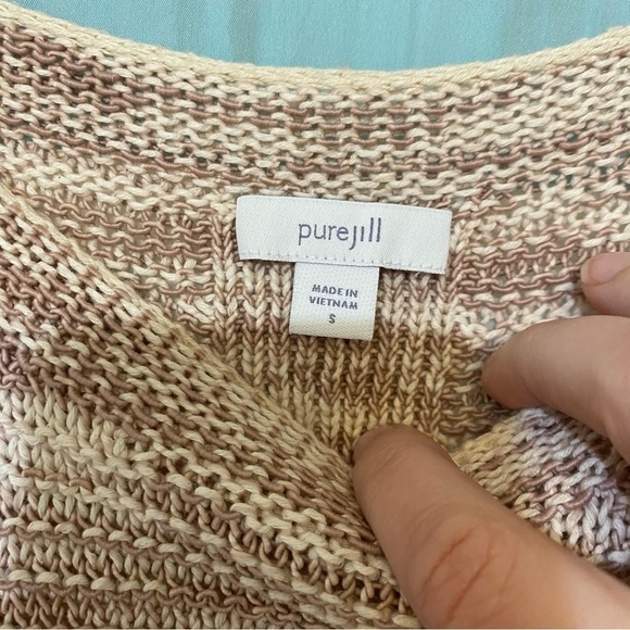 J Jill Heathered Knit 3/4 Sleeve Sweater Sz Small - Picture 2 of 9